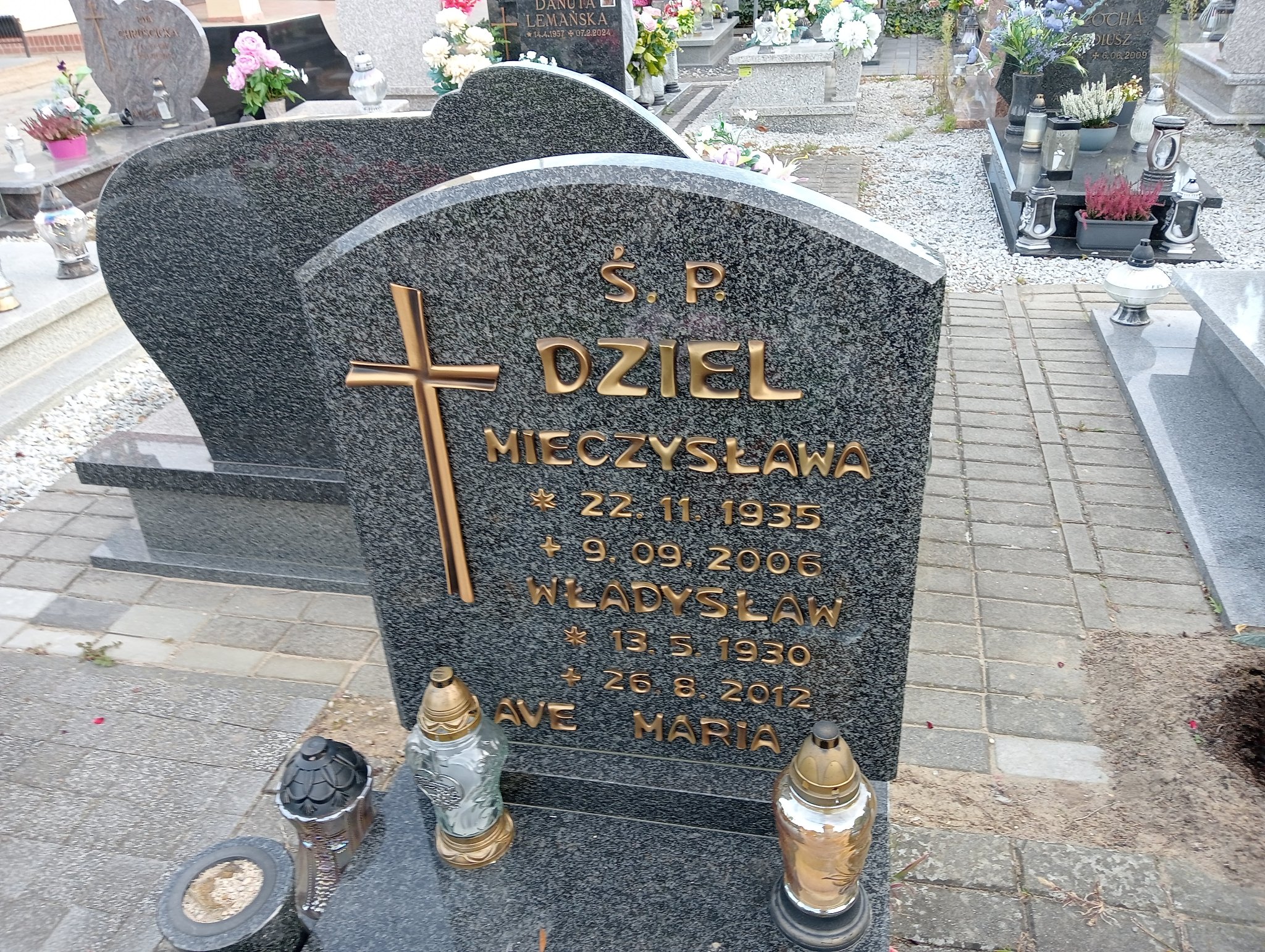 Grób Mieczysława Dziel