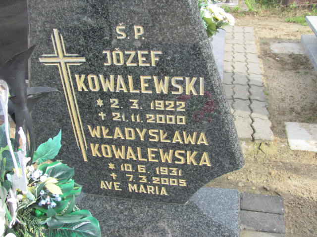 Józef Kowalewski 1922 Murowana Goślina - Grobonet - Wyszukiwarka osób pochowanych