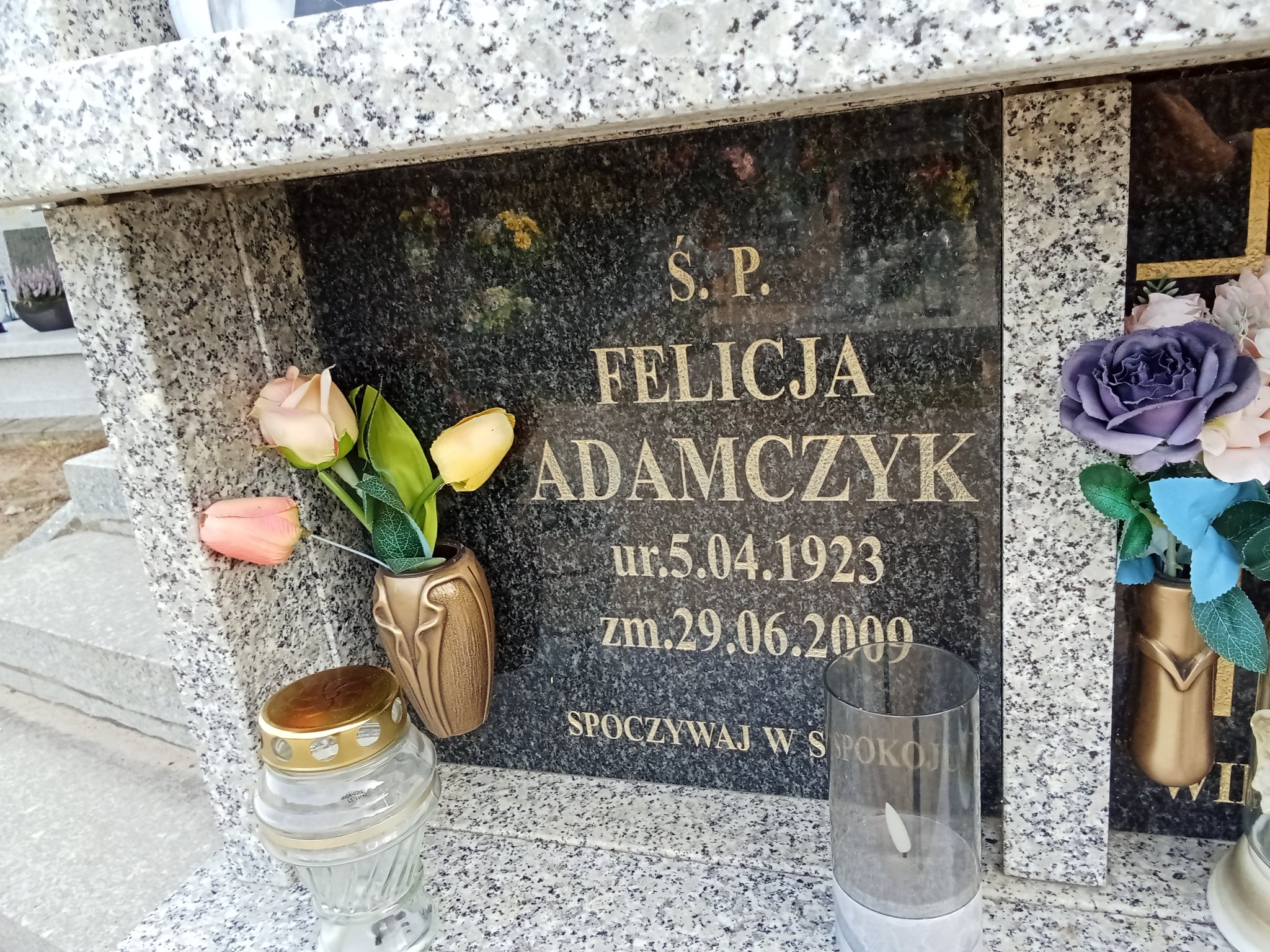 Felicja Adamczak 1923 Murowana Goślina - Grobonet - Wyszukiwarka osób pochowanych